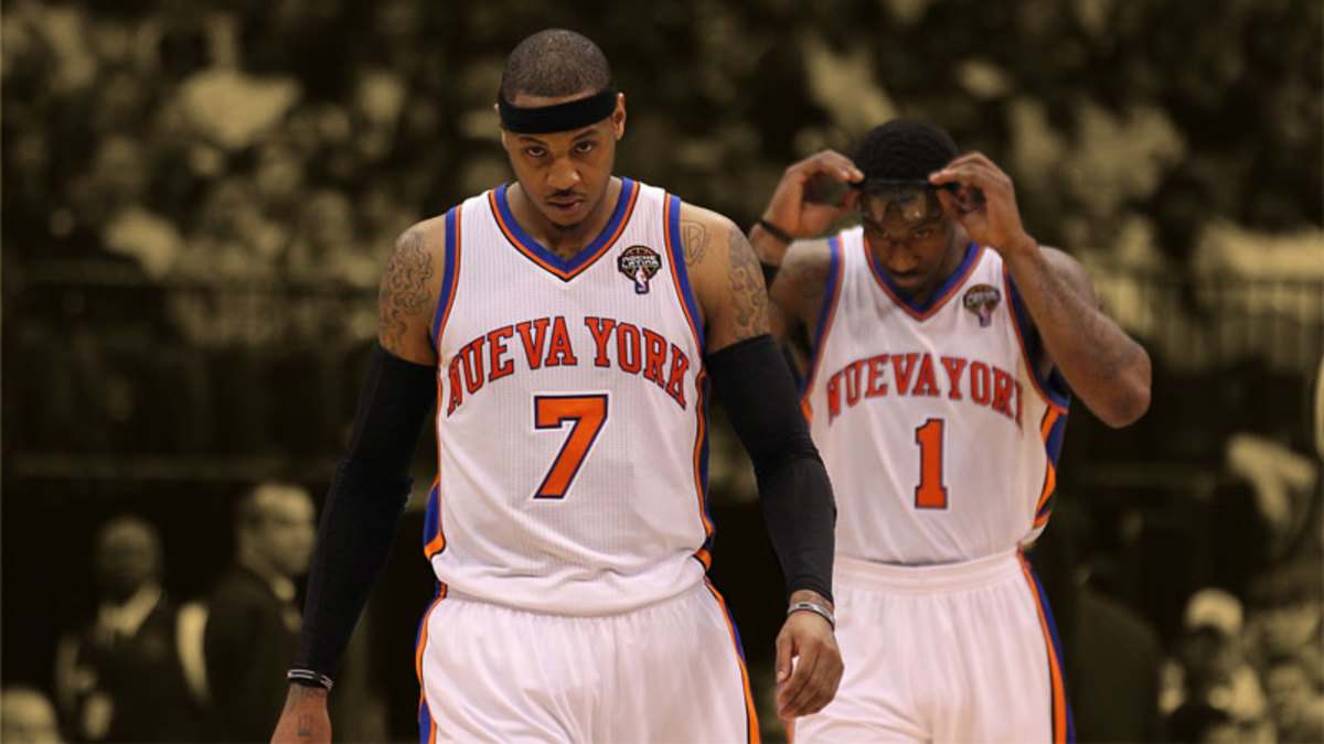 New York Knicks forward Carmelo Anthony and Amar'e Stoudemire