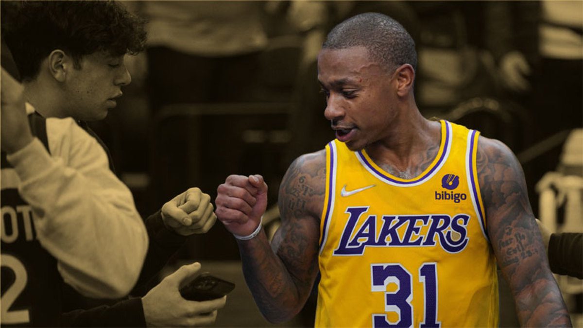 Los Angeles Lakers guard Isaiah Thomas