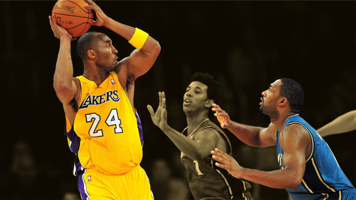 Los Angeles Lakers shooting guard Kobe Bryant and Washington Wizards point guard Gilbert Arenas