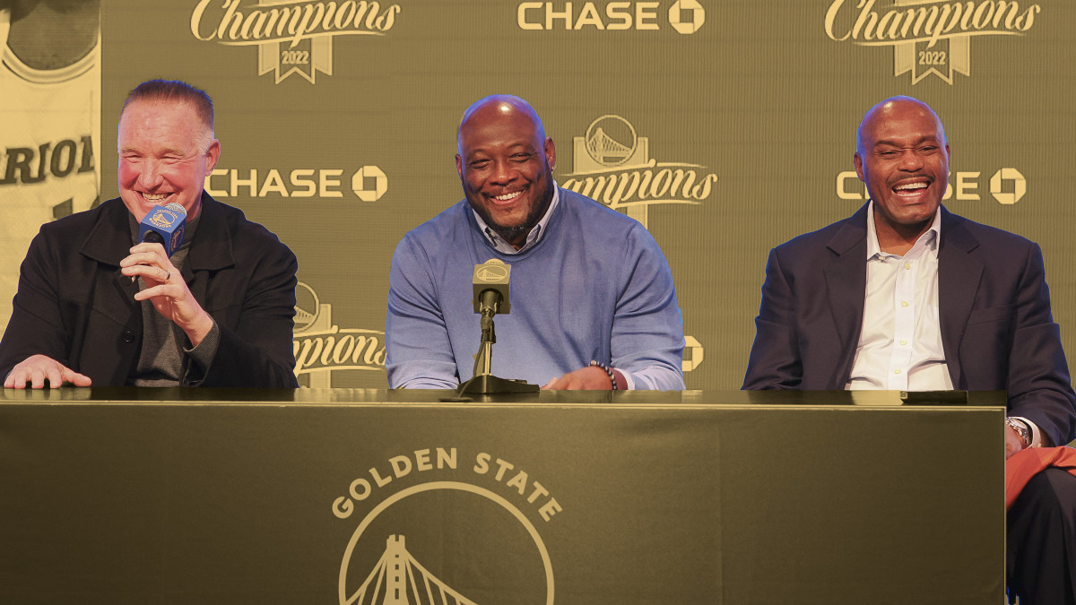Golden State Warriors Chris Mullin, Tim Hardaway & Mitch Richmond
