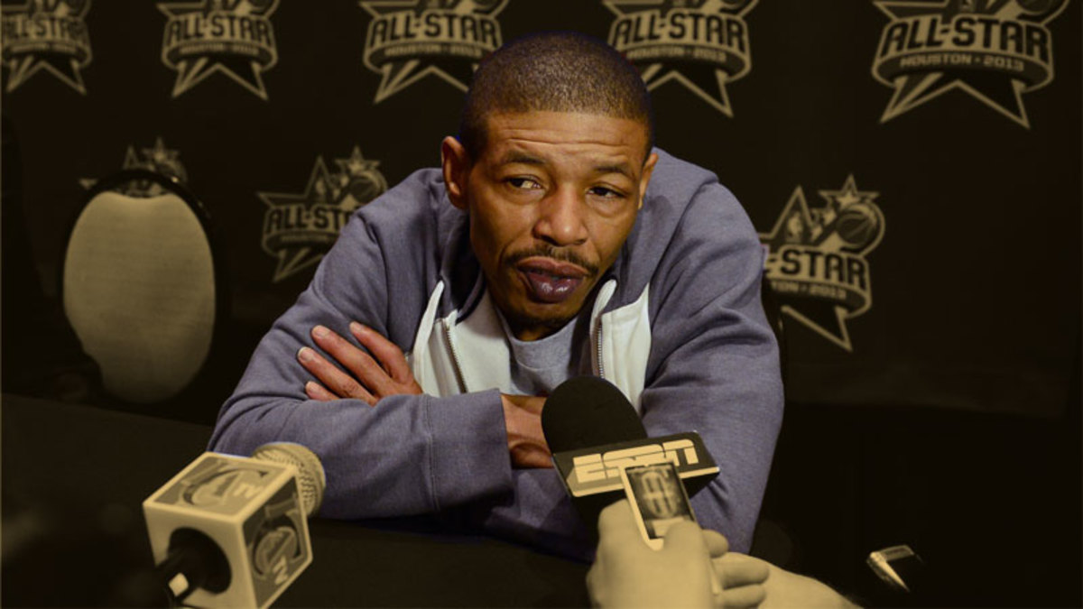 "He went to go to shoot and I blocked his shot" — Muggsy Bogues