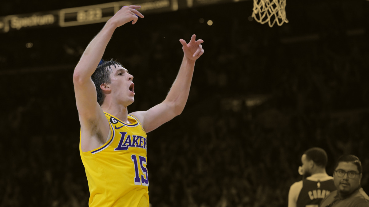 Los Angeles Lakers guard Austin Reaves (15) in the second half of