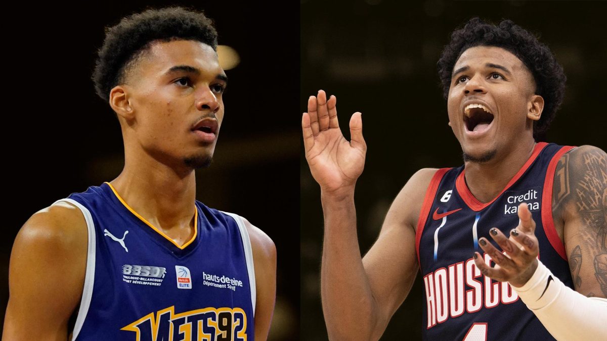Jalen Green reacts to Wembanyama celebrating Rockets getting No.4 pick