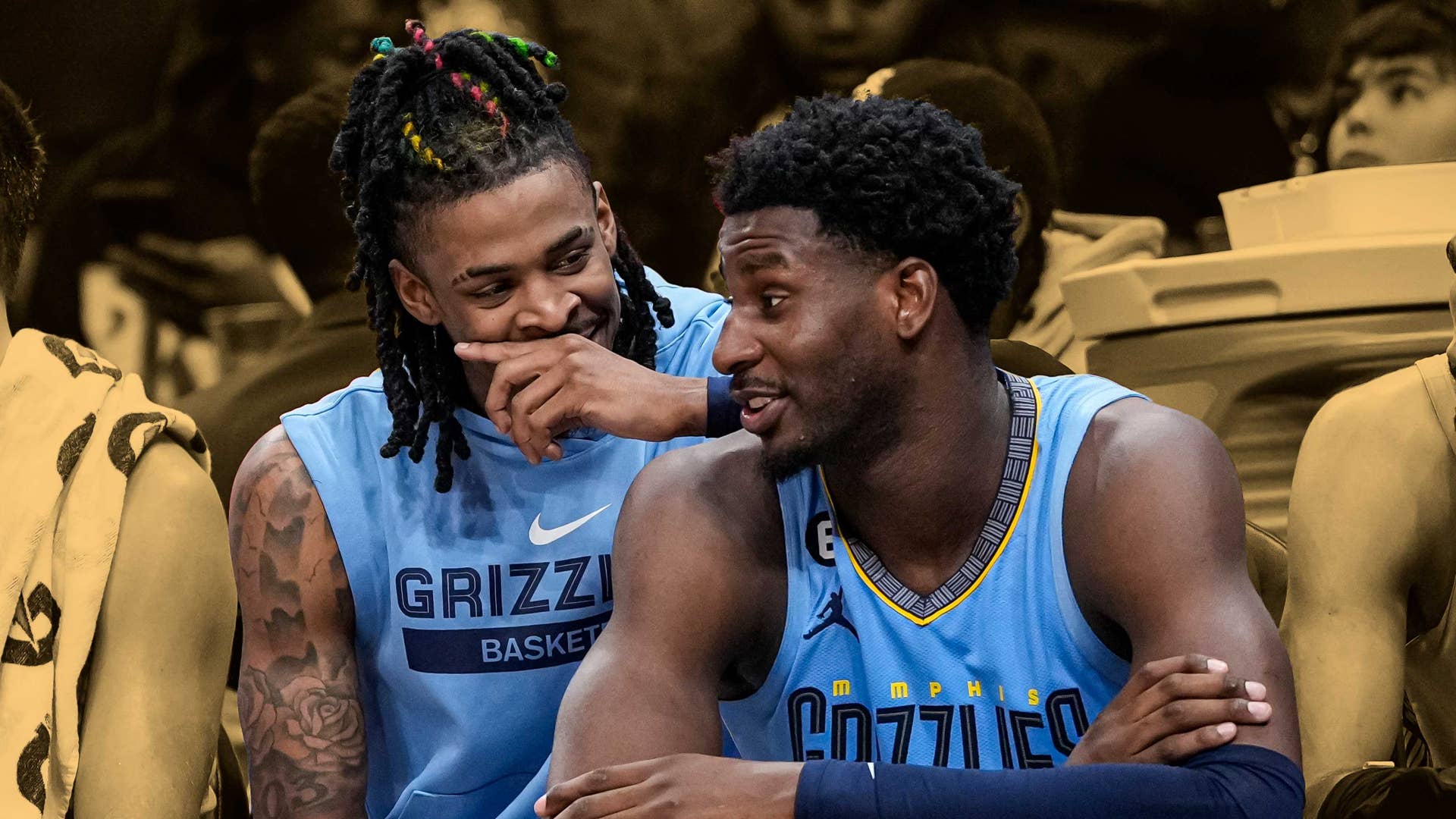 Vivid Ja Morant, Jaren Jackson Jr. Courtside At Magic-pistons Playoff Game View in HD Vivid Ja Morant, Jaren Jackson Jr. Courtside At Magic-pistons Playoff Game View in HD