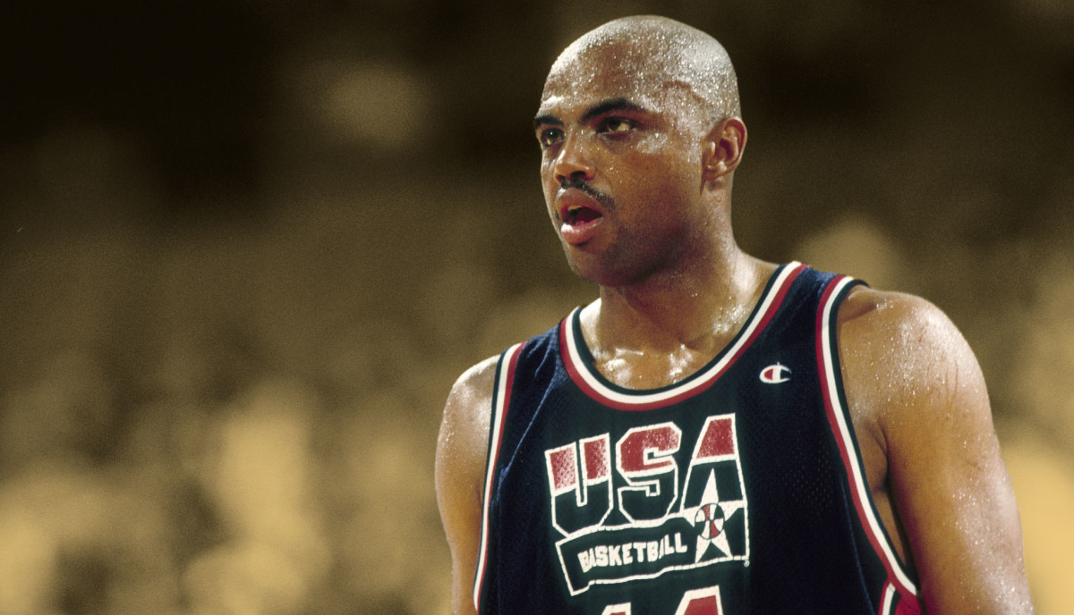 May 1994: Charles Barkley of the Phoenix Suns backs into the post