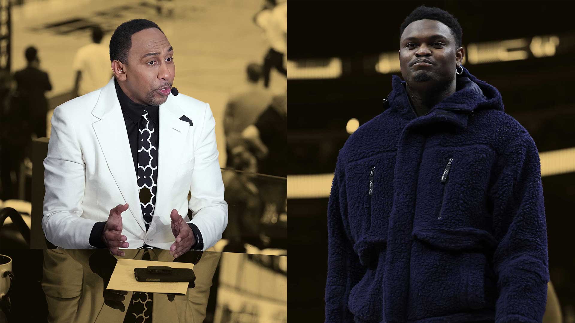 Stephen A. Smith calls out Zion amid Moriah Mills drama - Basketball ...