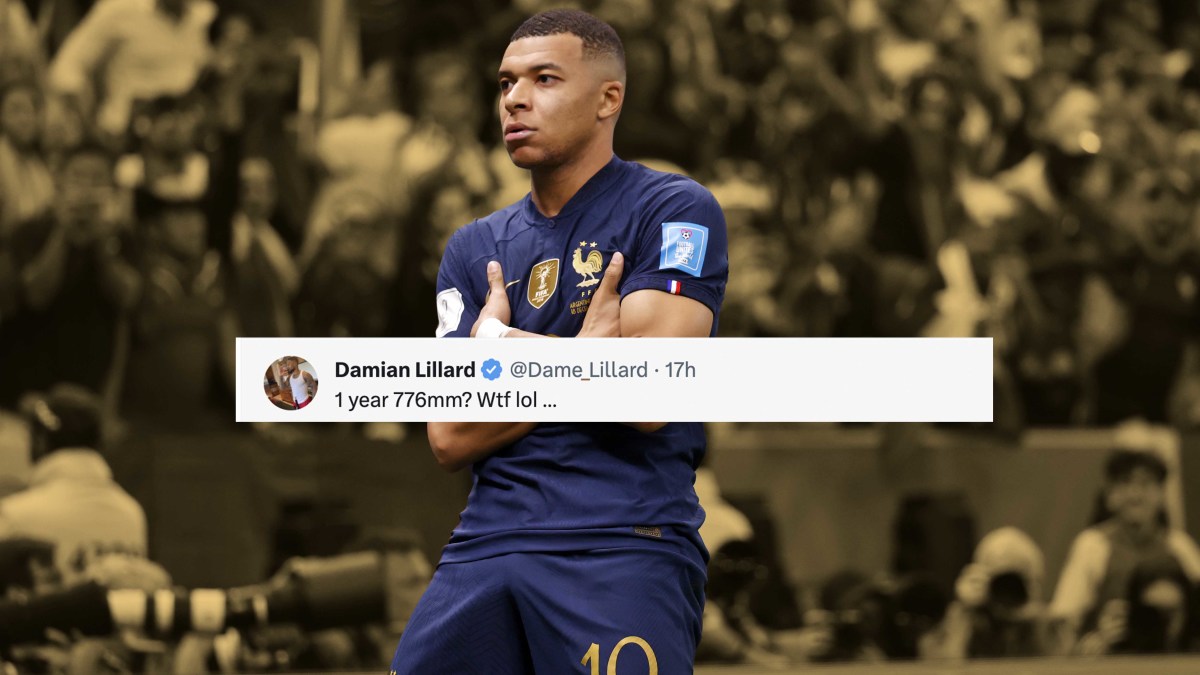 Mbappe 27 deals react