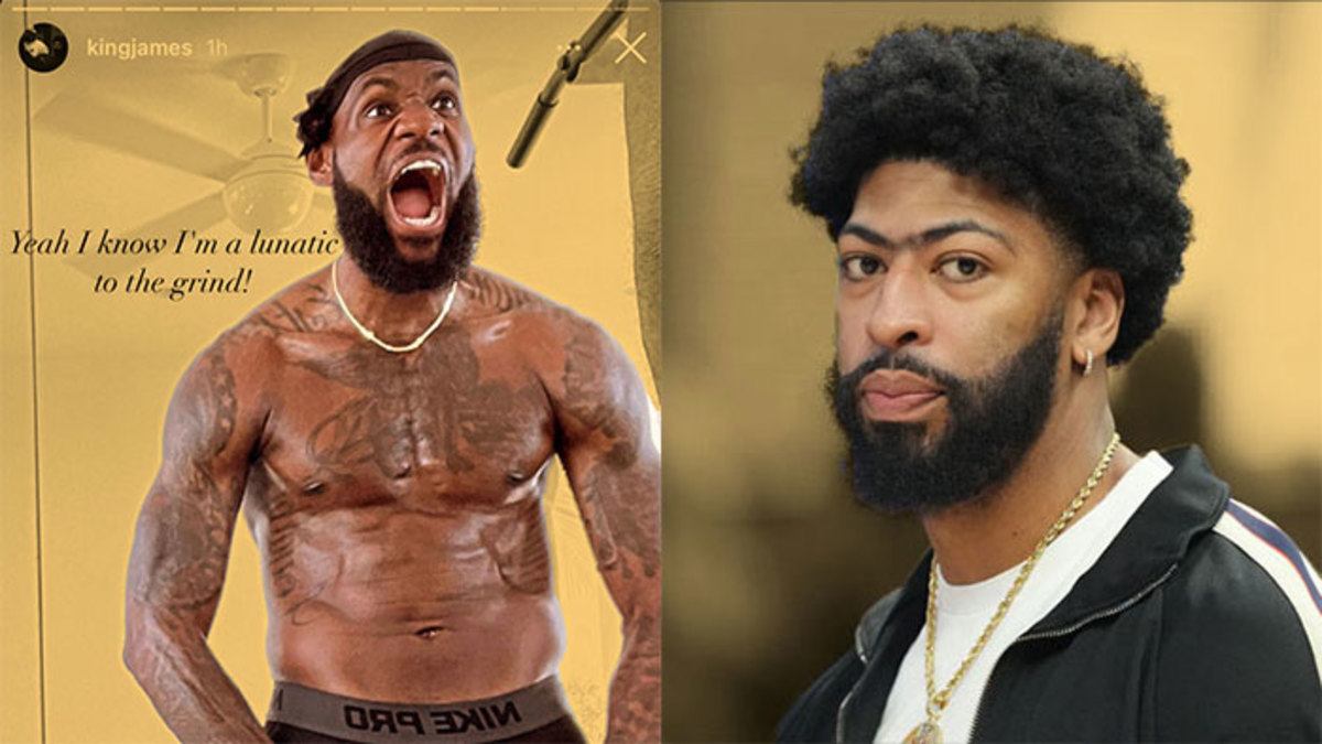 Los Angeles Lakers forward LeBron James and Anthony Davis