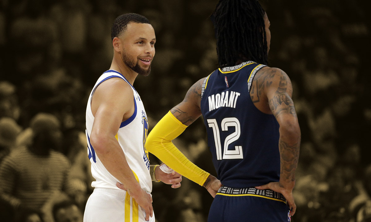 Ja Morant And Steph Curry Wallpaper