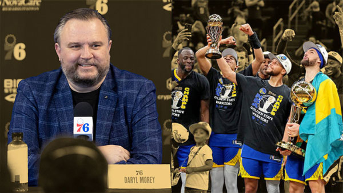 Philadelphia 76ers GM Daryl Morey and the Golden State Warrrios