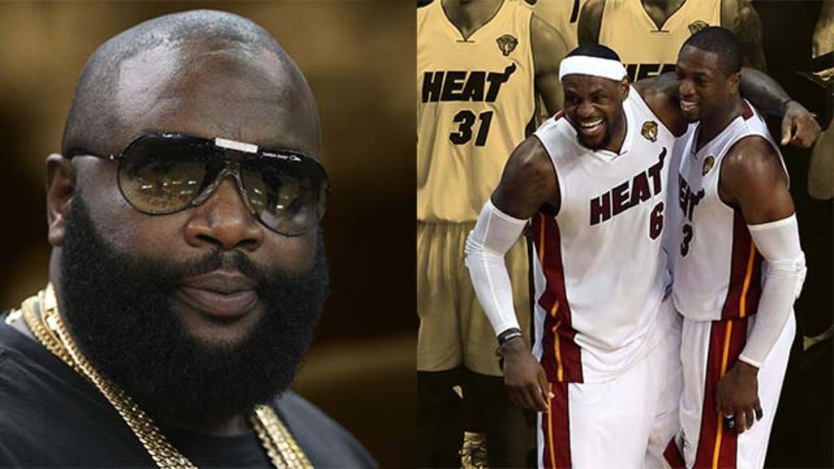 Rick Ross praises Dwyane Wade for letting LeBron become face of the Heat franchise
