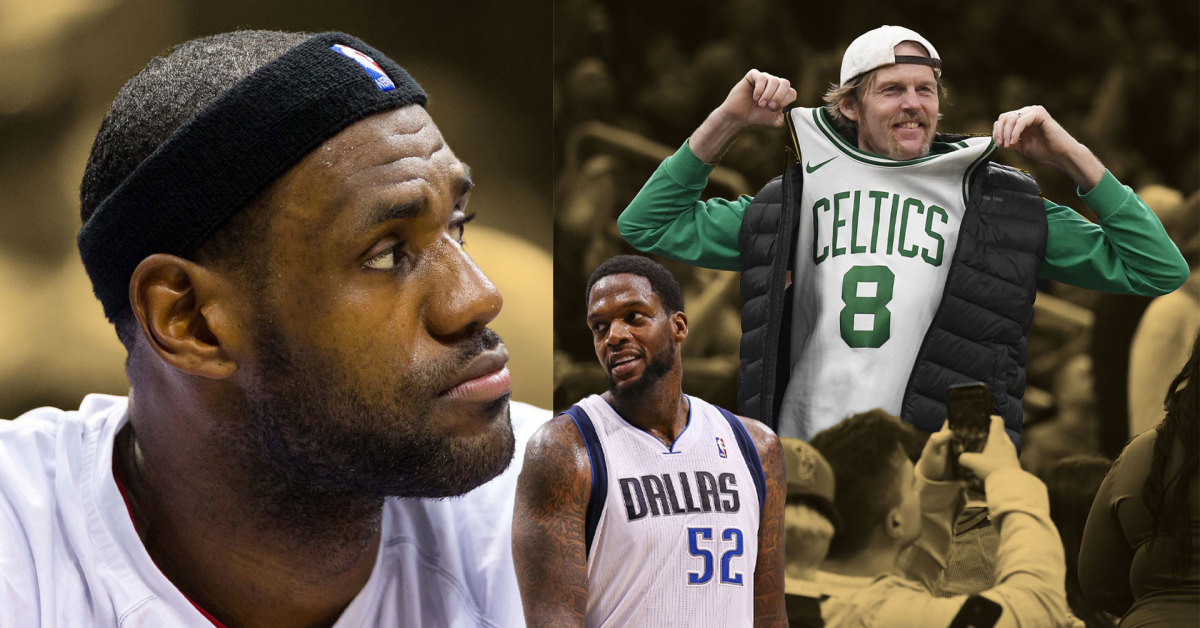 LeBron James, Eddy Curry, and a Boston Celtics fan
