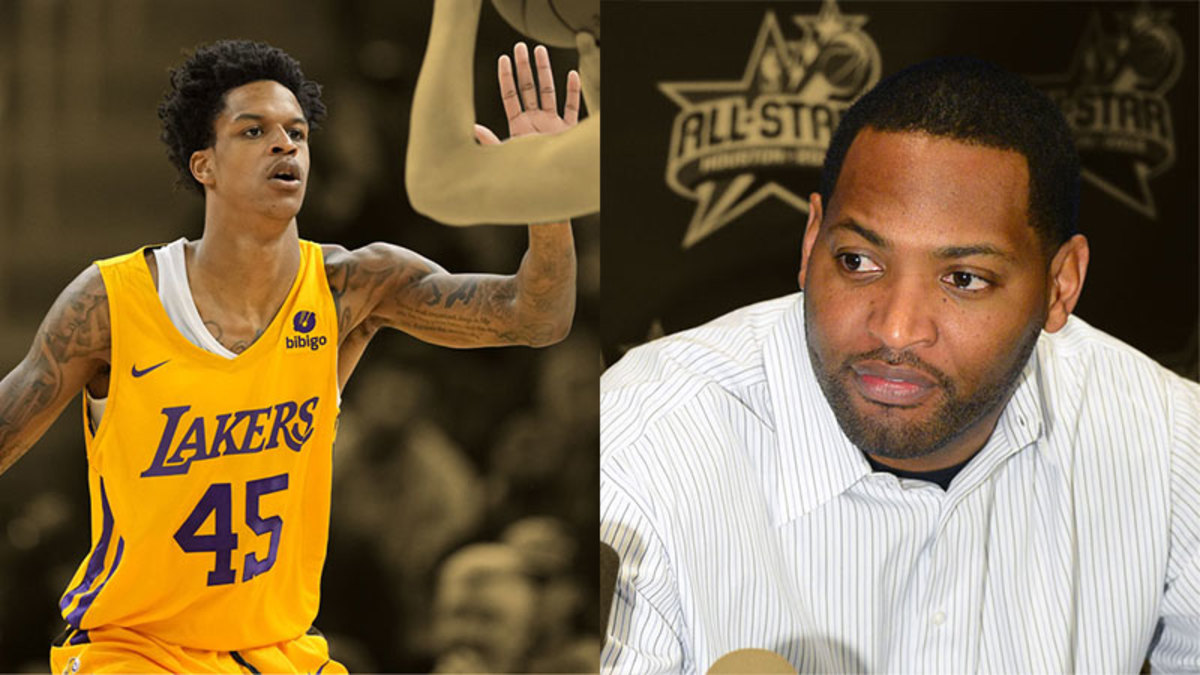 Los Angeles Lakers forward Shareef O Neal and Robert Horry