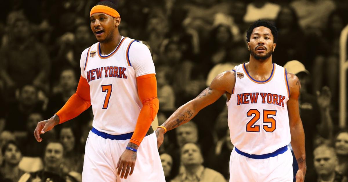 Carmelo Anthony and Derrick Rose