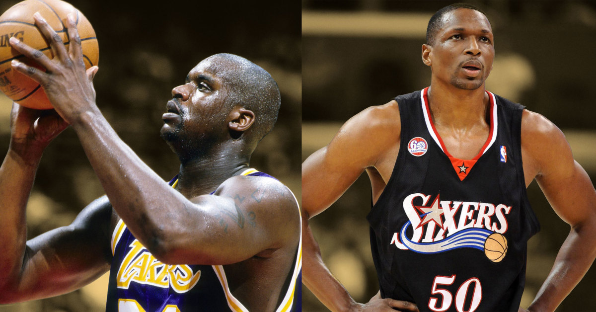 Shaquille O'Neal and Theo Ratliff