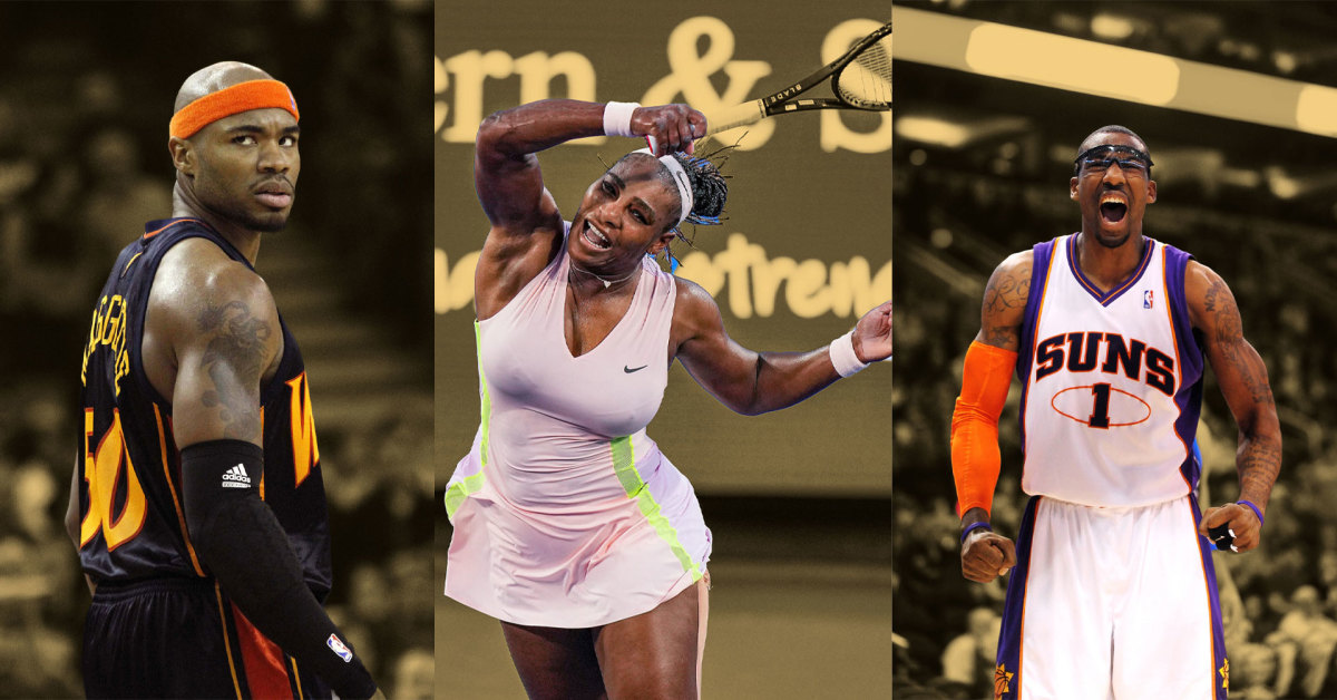 Corey Maggette, Serena Williams, and Amare Stoudemire