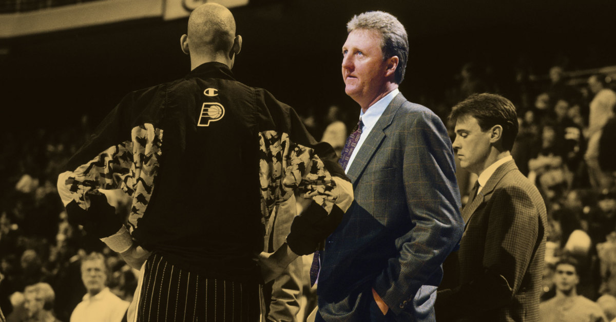 Indiana Pacers head coach Larry Bird