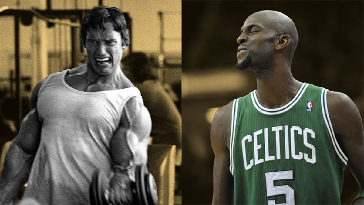 Kevin Garnett of Boston Celtics on Kevin Durant working out with