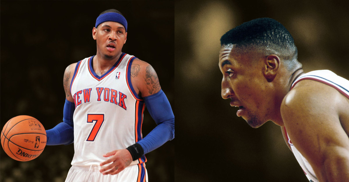 Carmelo Anthony and Scottie Pippen
