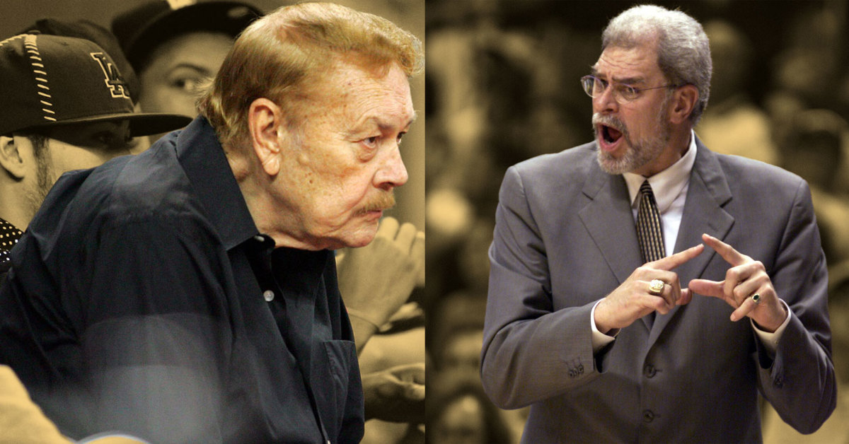 Jerry Buss and Phil Jackson