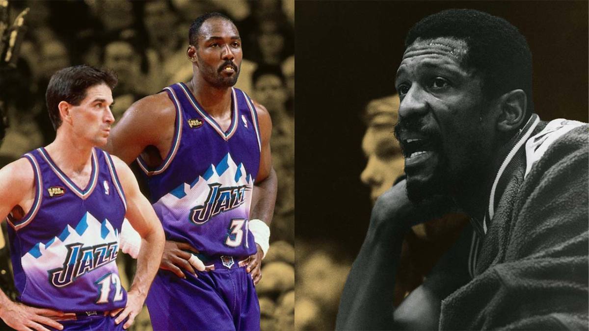 John Stockton, Karl Malone, and Bill Russell are one of the few NBA players to never miss the playoffs