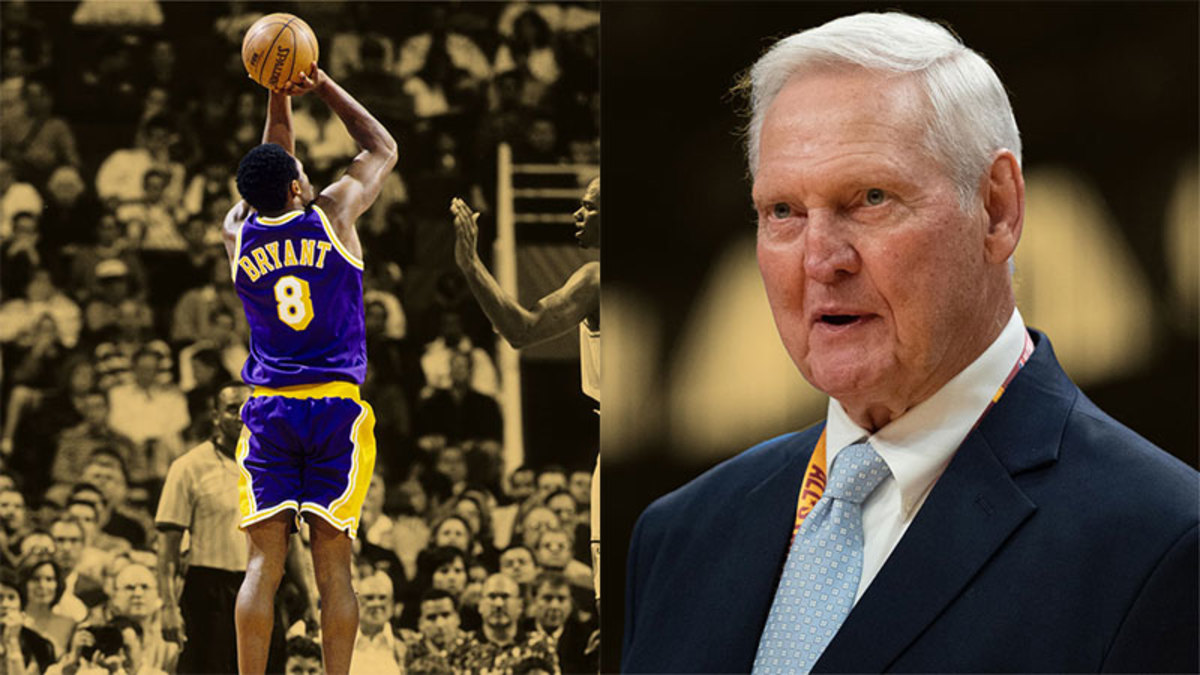Los Angeles Lakers guard Kobe Bryant and NBA great Jerry West