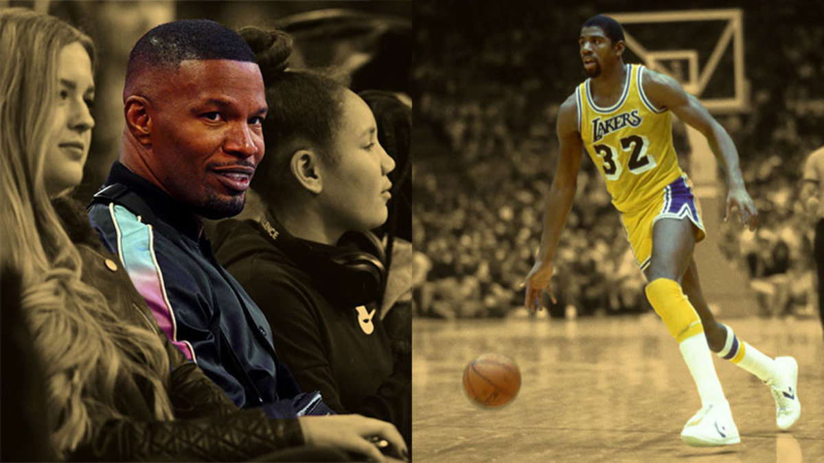 ”When I see you out, I light up!“ — Jamie Foxx on the impact the Showtime Lakers on the modern NBA