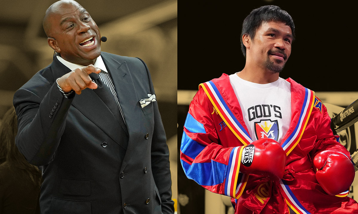 Manny Pacquiao is making his boxing return and Magic Johnson will not be supporting it