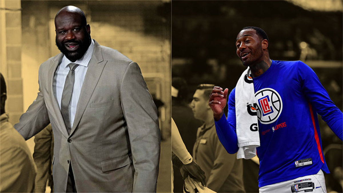 Los Angeles Lakers icon Shaquille O'Neal and Los Angeles Clippers guard John Wall