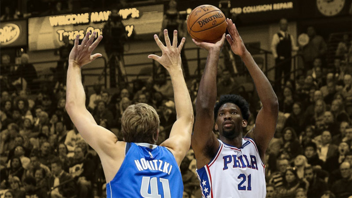 Dirk Nowitzki says 76ers star Joel Embiid is the hybrid of two