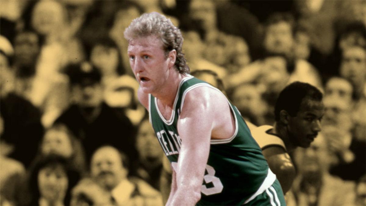 Boston Celtics guard Larry Bird