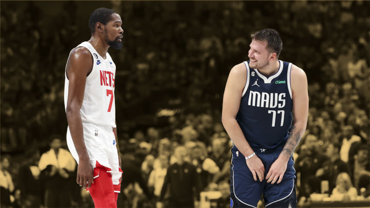 Dallas Mavericks guard Luka Doncic and Brooklyn Nets forward Kevin Durant