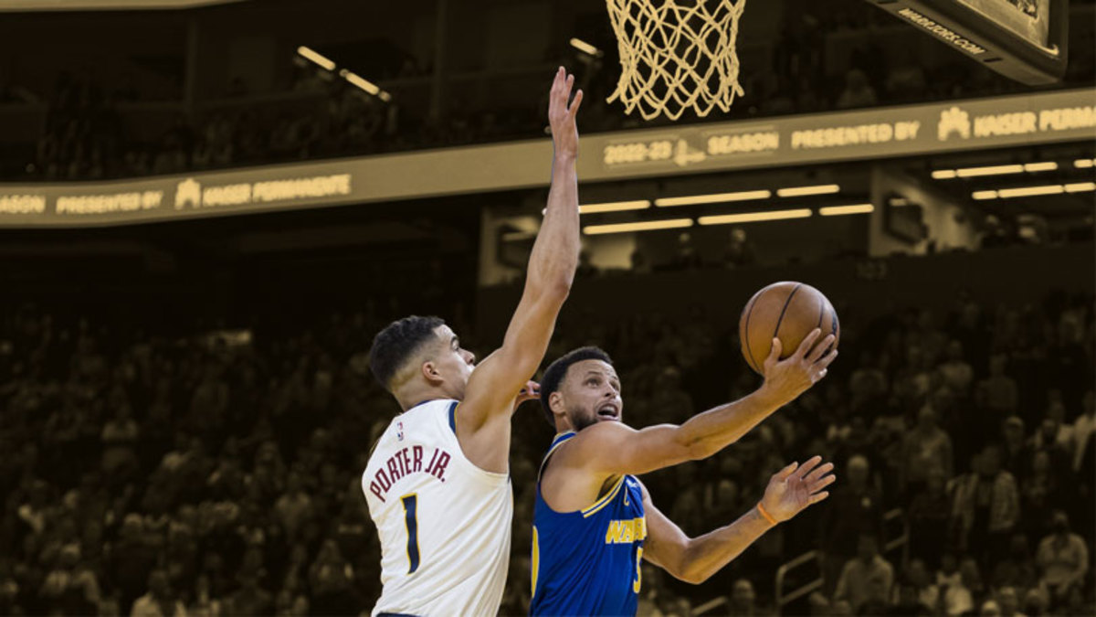 Denver Nuggets forward Michael Porter Jr. and Golden State Warriors guard Stephen Curry