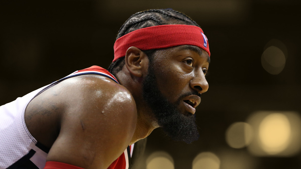 John Wall in 2018 while playing for the Washington Wizards