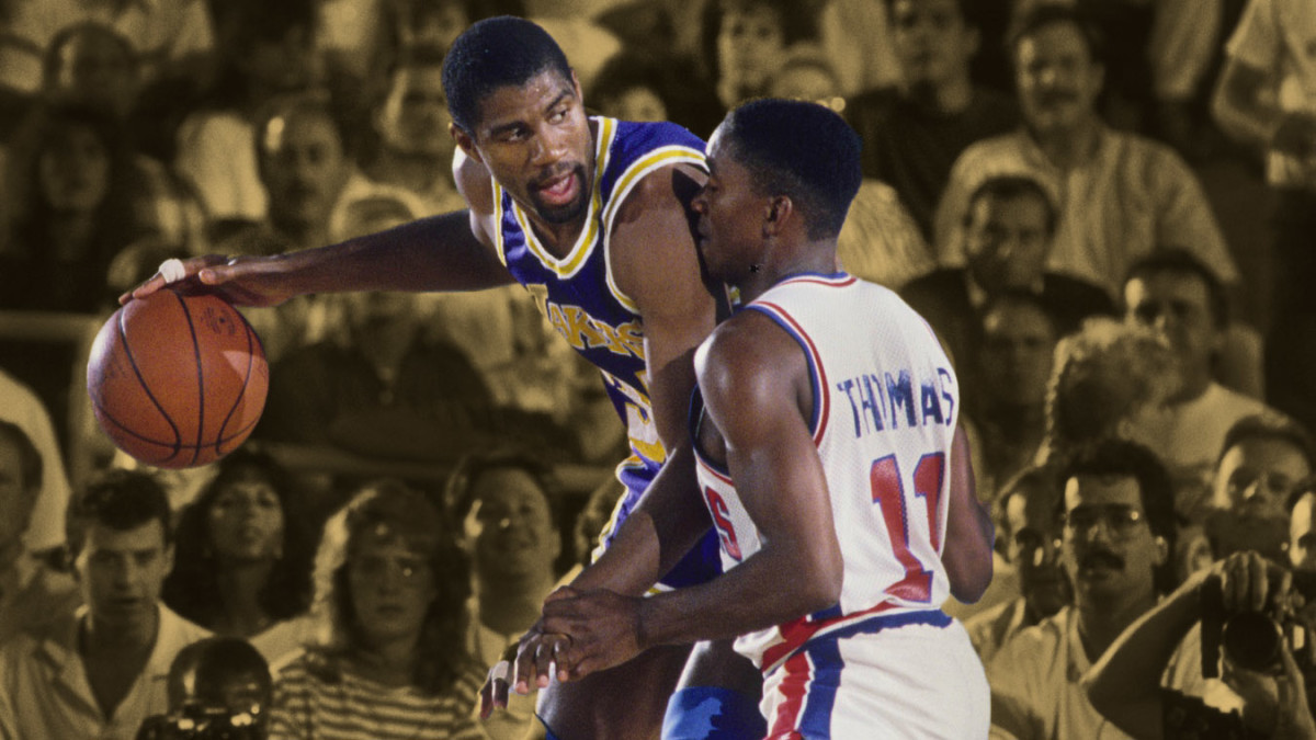 Magic Johnson reflects on his battles with the Bad Boy Pistons and what