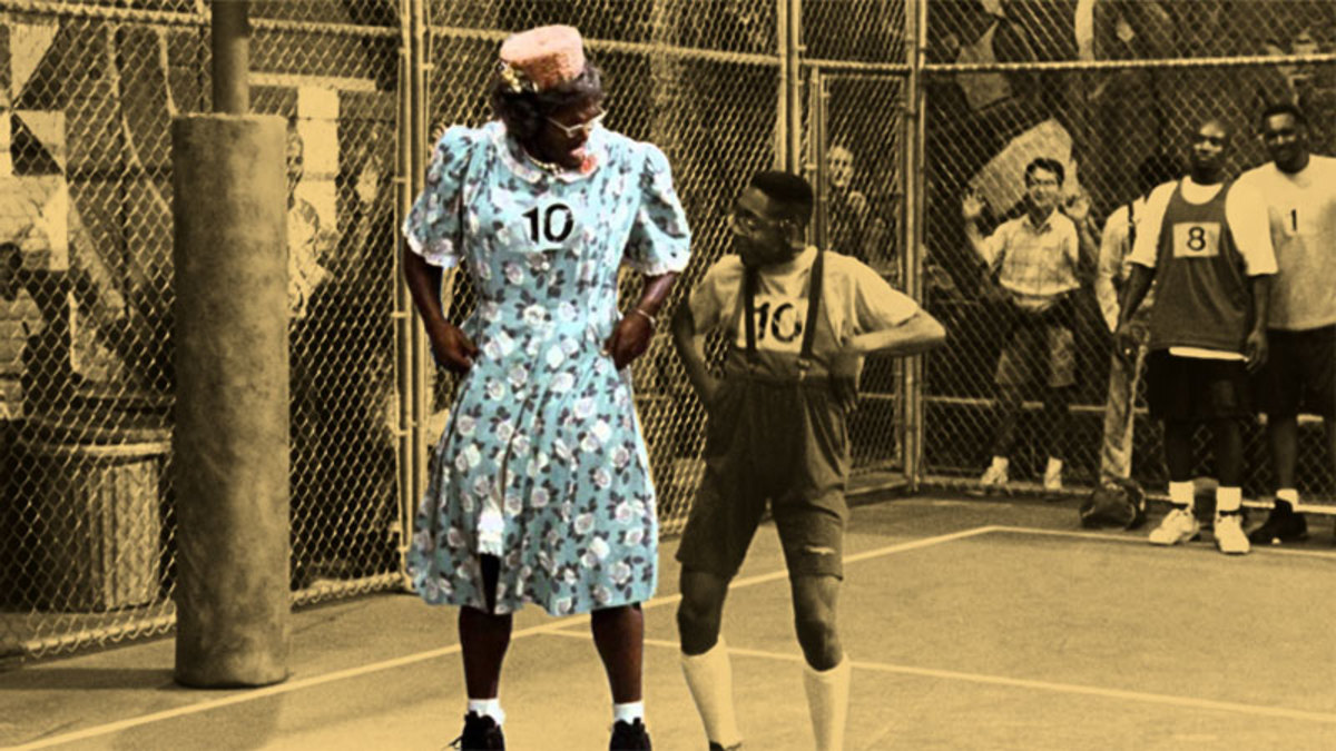 Grandmama took the country by storm when fans waited outside in a snowstorm for Larry Johnson s autograph Basketball Network Your daily dose of basketball