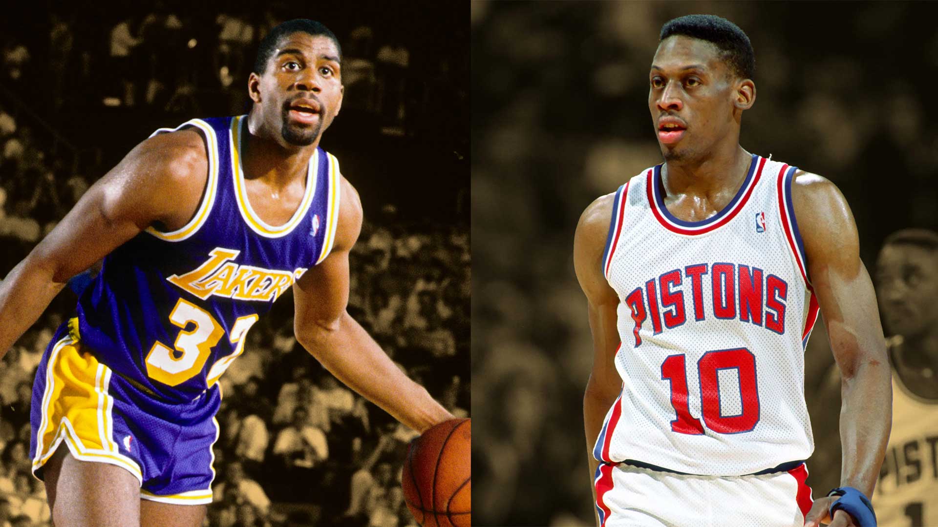 Guarding Magic Johnson Dennis Rodman on guarding Magic Johnson during '88 Finals - Basketball ...