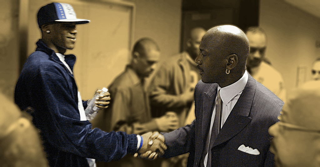 lebron james meet michael jordan