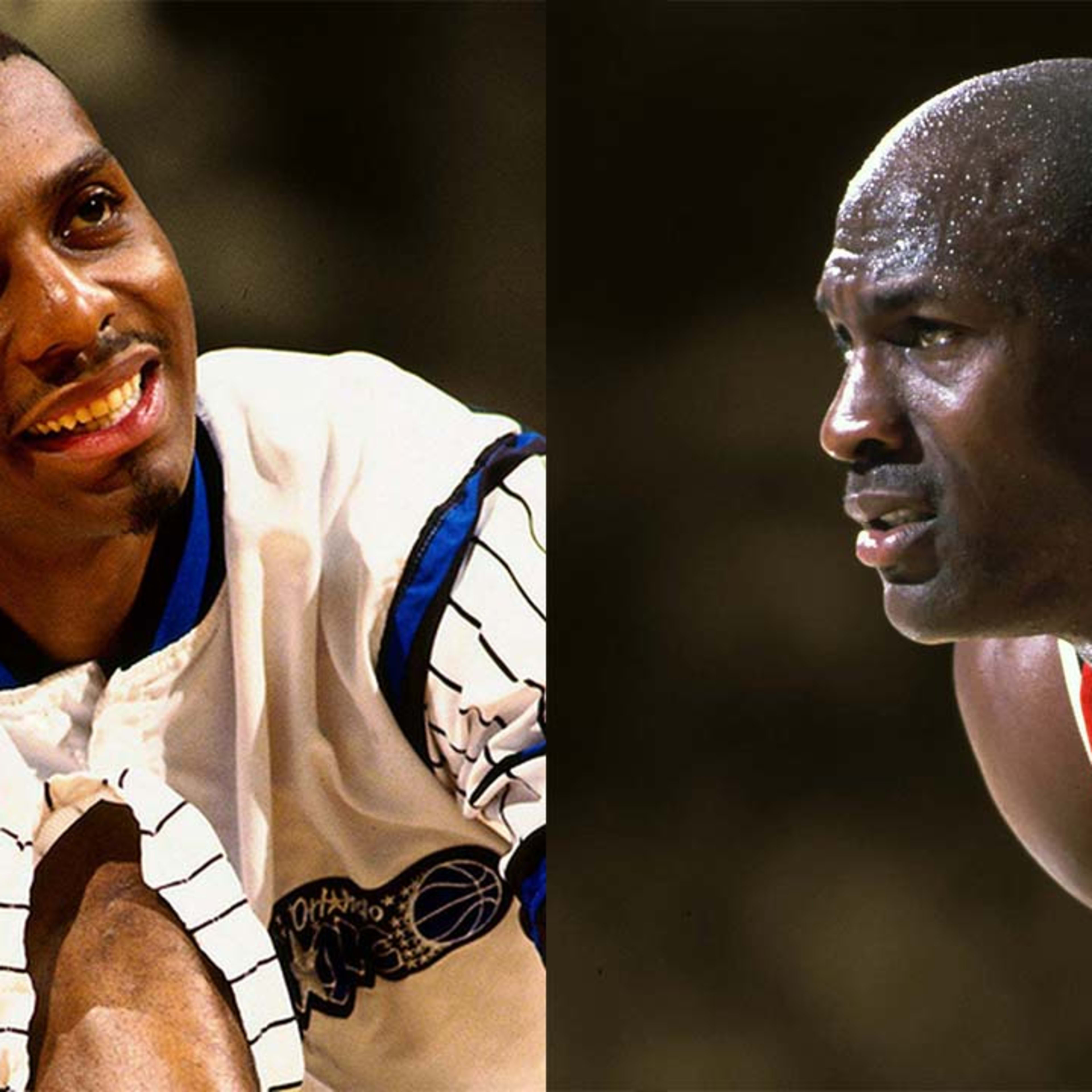 michael jordan playing in penny hardaway shoes