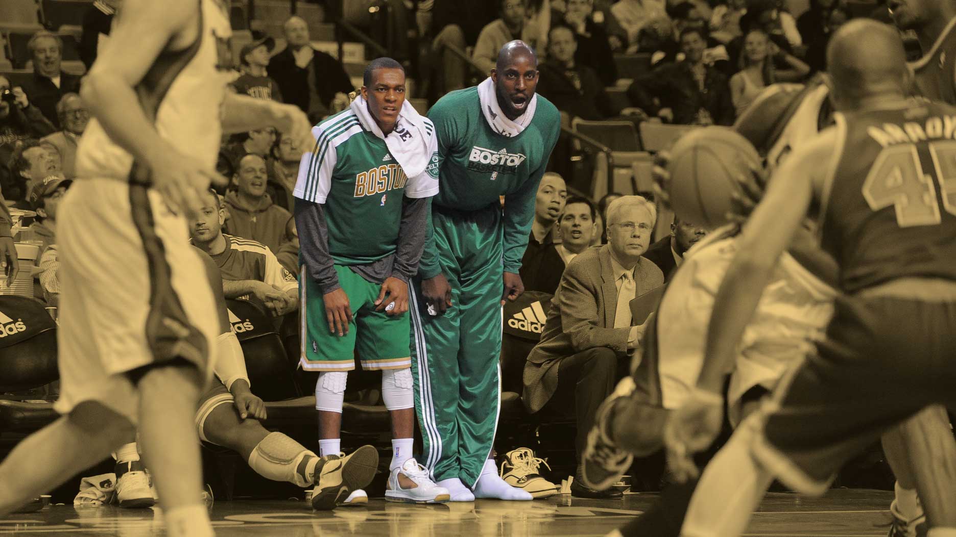 When Kevin Garnett refused to help a choking Rajon Rondo - Basketball ...