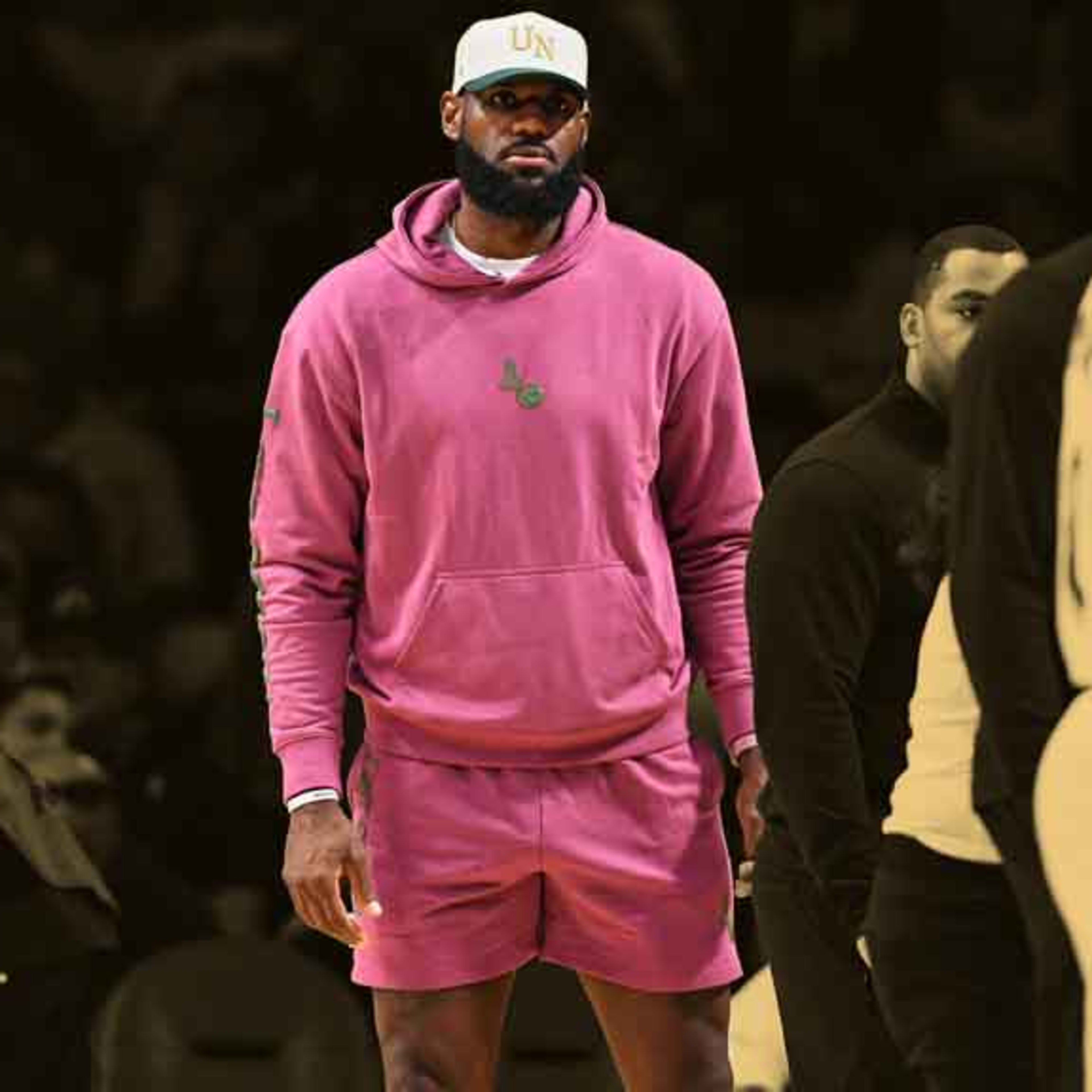 lebron james in pink