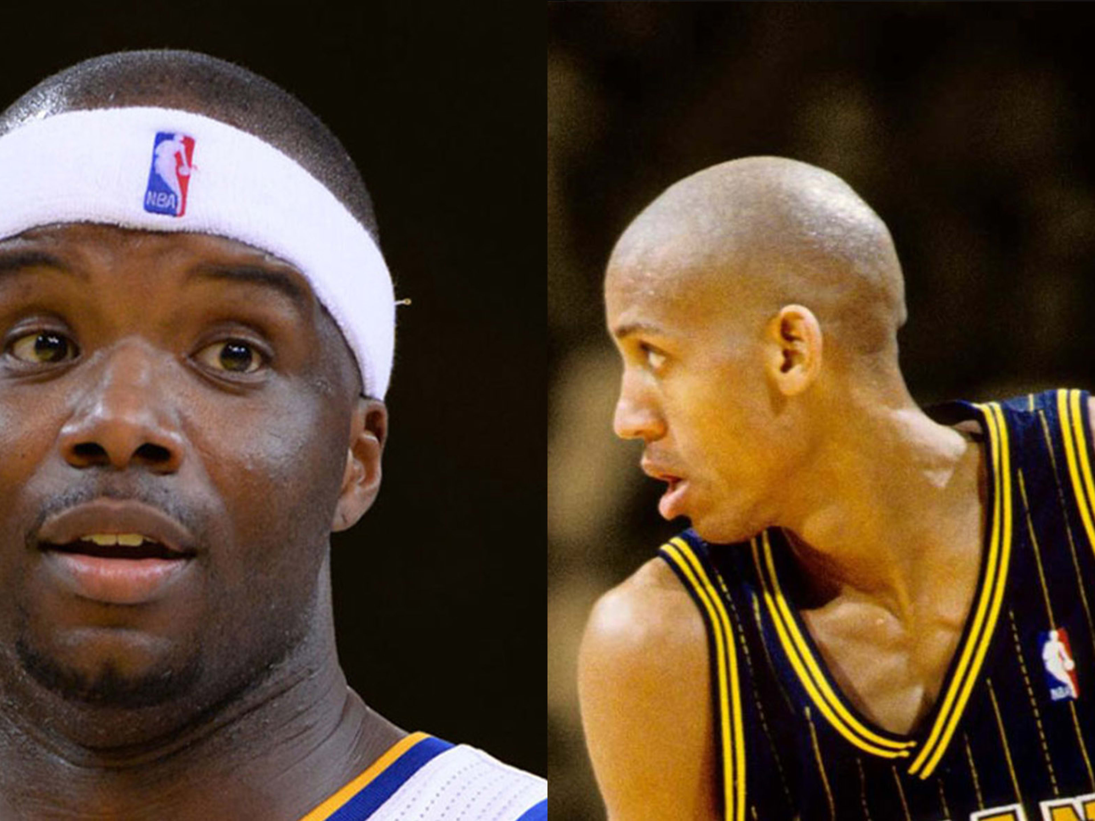 NBA Reggie Miller Jermaine O'Neal ペイサーズ jermaine-reggie.jpg