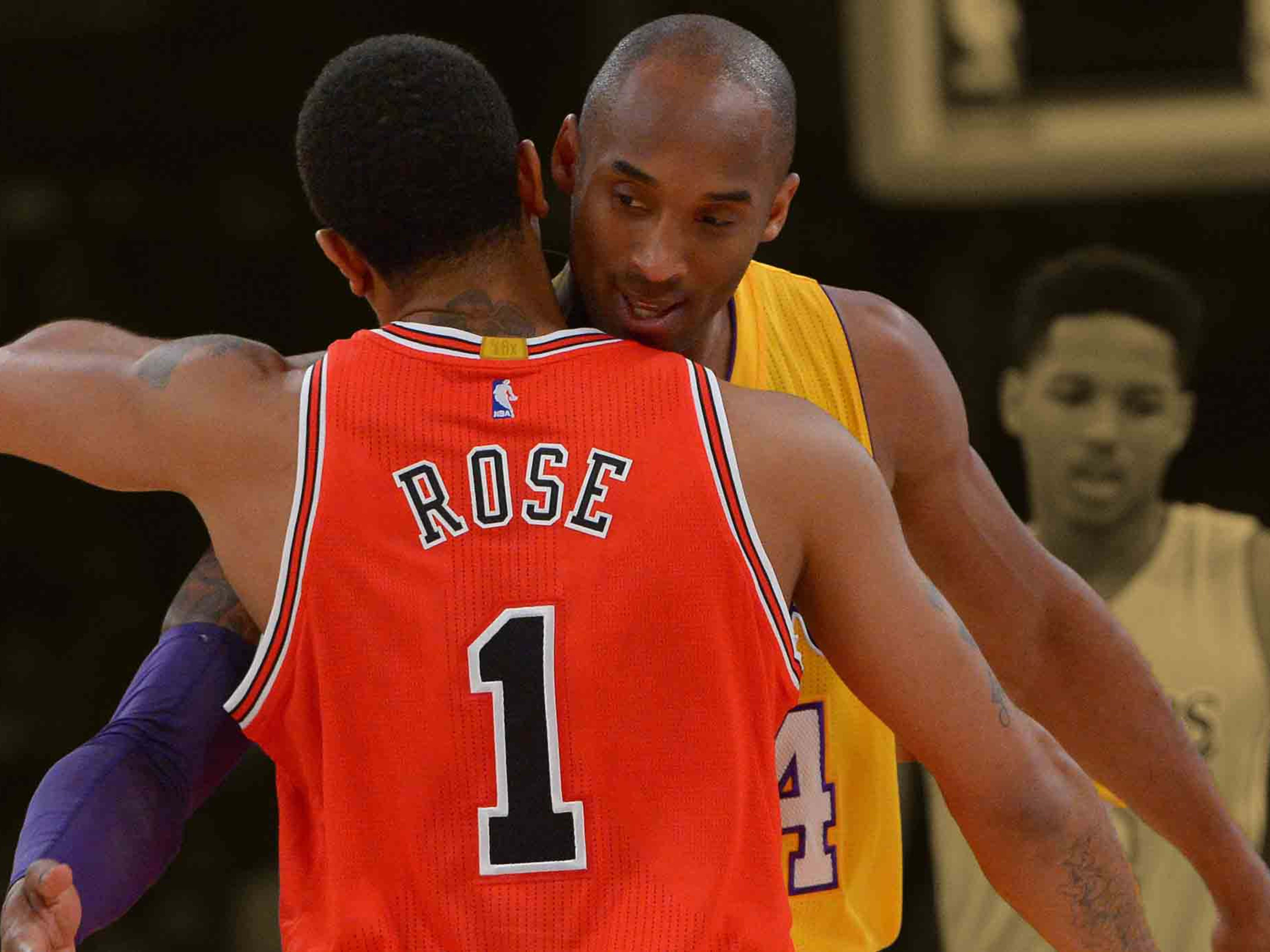 kobe bryant red shirt