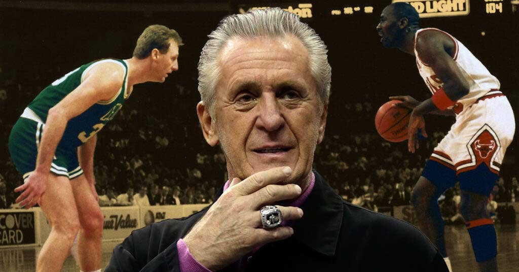 Pat Riley decides between Michael Jordan and Larry Bird to take the ...