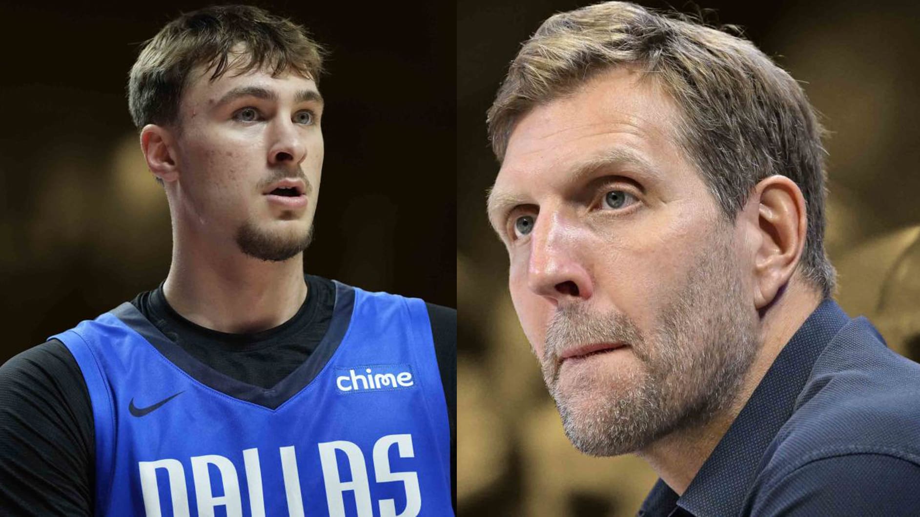 Cooper Flagg and Dirk Nowitzki